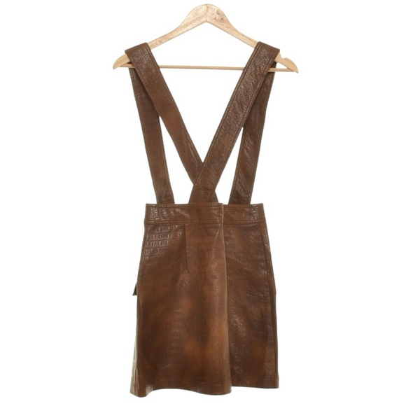 Zara Faux Leather Overall Jumper - Picture 3 of 6